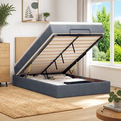 Ottoman Bed with Hydraulic Lift and Pocket Spring Mattress