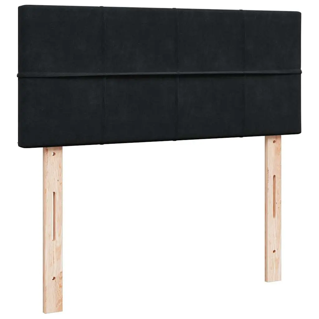 Ottoman Bed King Single Velvet Black with Mattress and Hydraulic Lift Storage