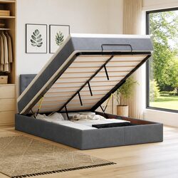 King Single Ottoman Bed with Pocket Spring Mattress