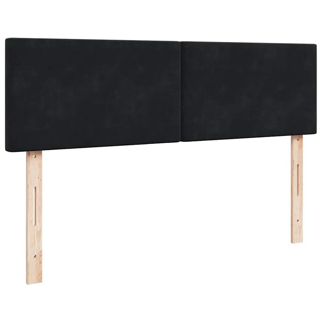 Ottoman Bed with Pocket Spring Mattress Hydraulic Lift Storage Black Double Velvet