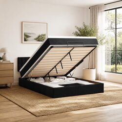 Queen Ottoman Bed Featuring Pocket Spring Mattress