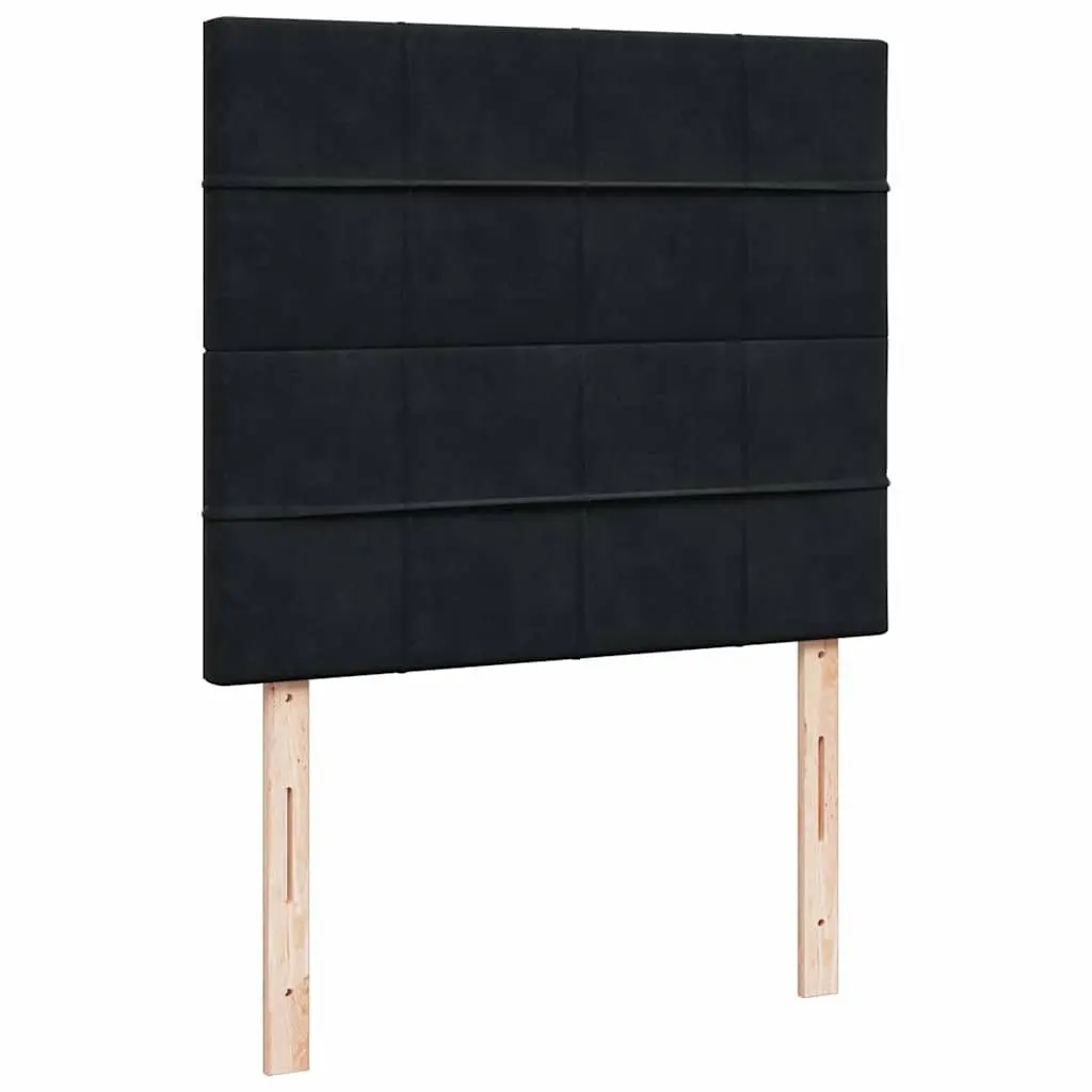 Ottoman Bed with Hydraulic Lift Storage King Single Black Velvet