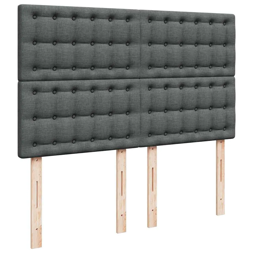 Ottoman Bed with Pocket Spring Mattress Storage Queen Grey Fabric