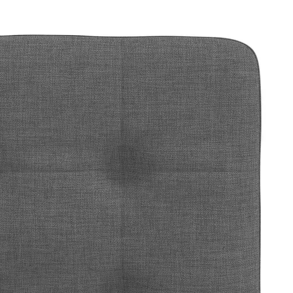 Dining Chairs Comfort 4 Piece Grey Fabric