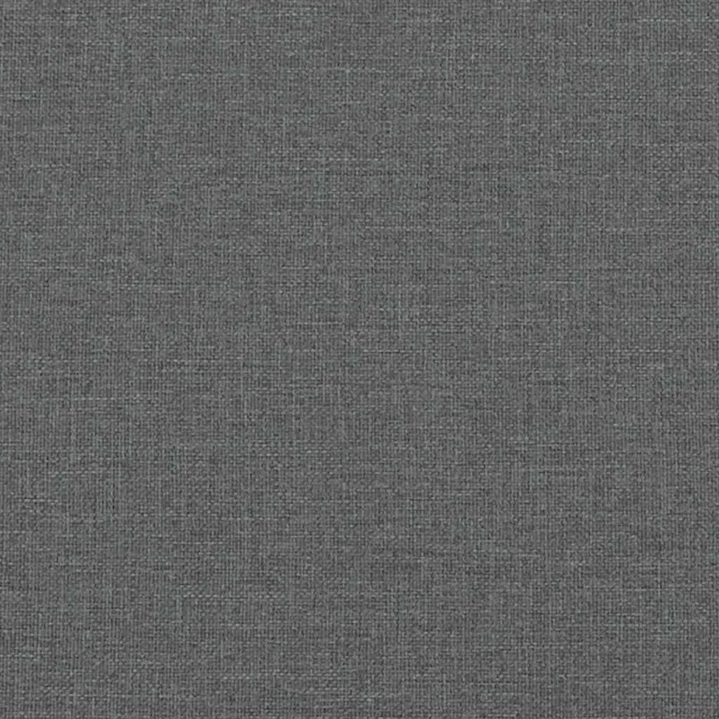 Dining Chairs 4 pcs Dark Grey Fabric Kitchen Room Seat Foam Padded Backrest