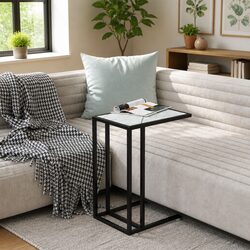 Functional Tempered Glass Computer Side Table