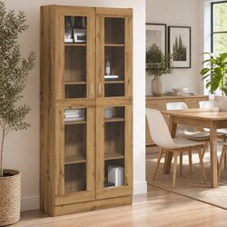 Engineered Wood Highboard Cabinet with Ample Storage