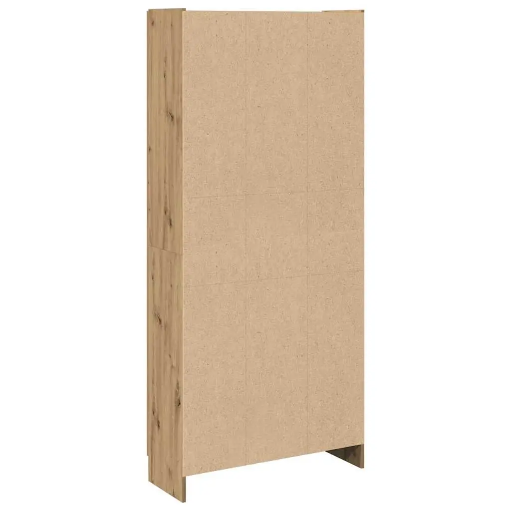 Highboard Storage Cabinet Engineered Wood Brown 82.5 x 30.5 x 185 cm