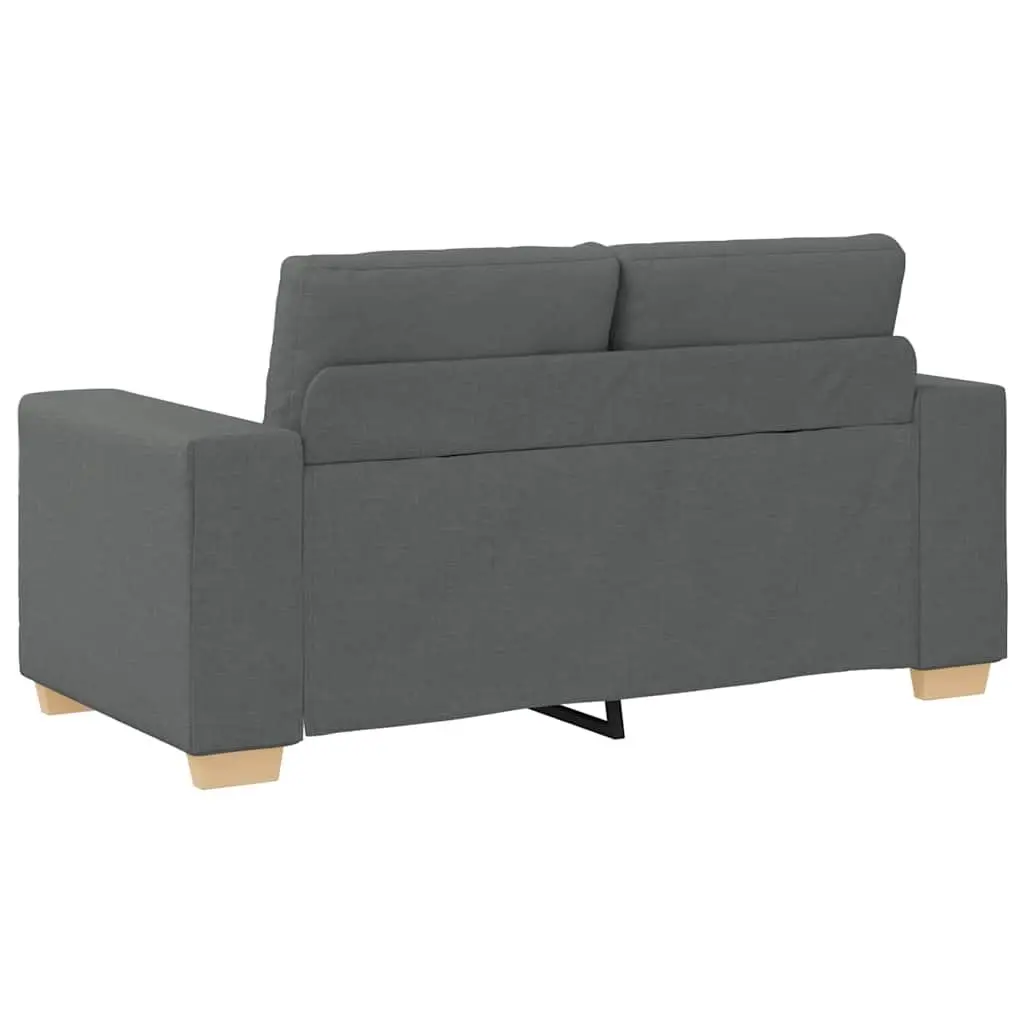 2 Piece Sofa Set Grey Fabric Lounge Suite Living Room Furniture Armrests