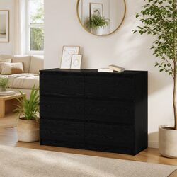 Engineered Wood Sideboard Black 100x35x76cm