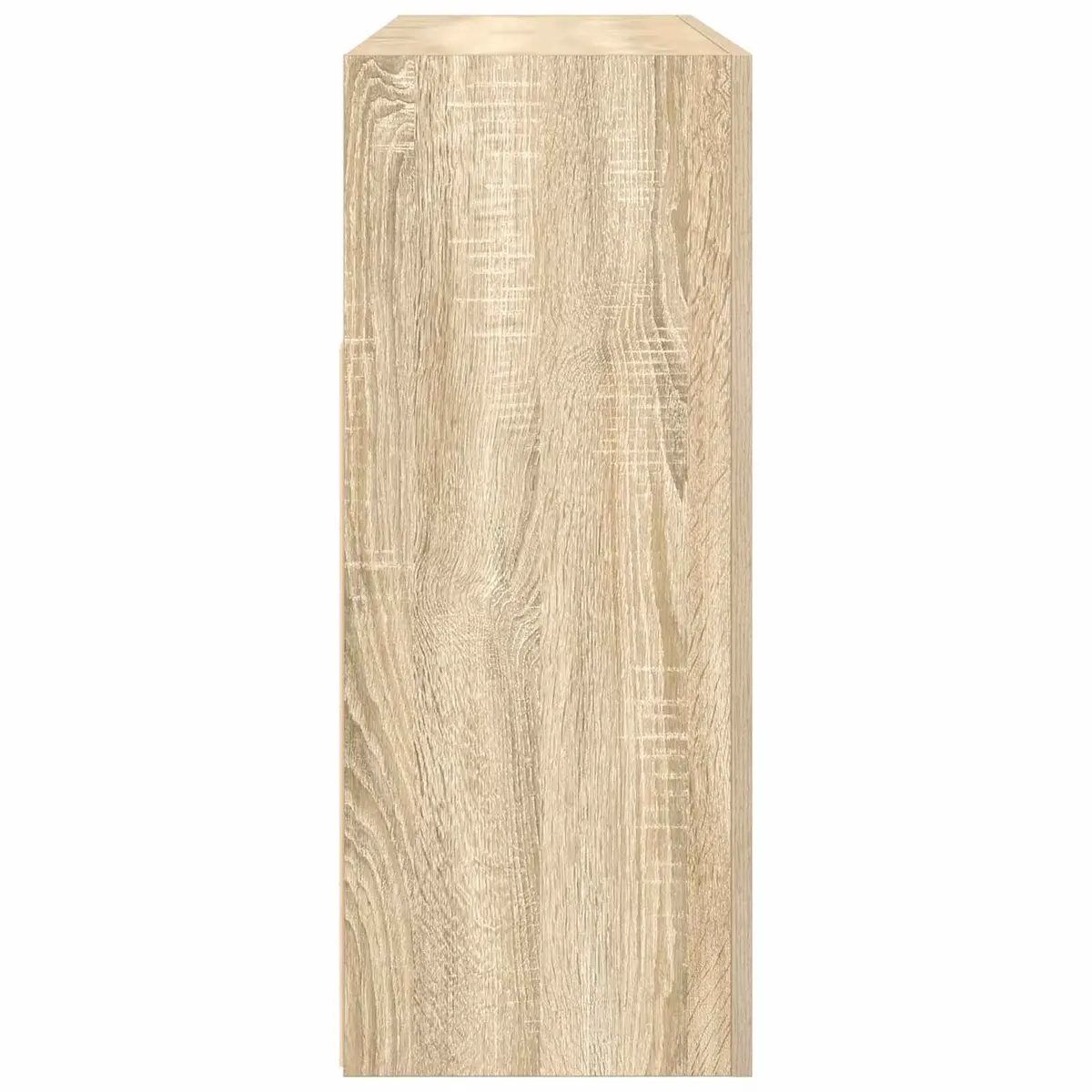 Sideboard Engineered Wood RGB LED Storage Cabinet 116x30x75cm Brown