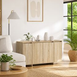 Engineered Wood Sideboard Cabinet in Sonoma Oak Finish