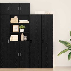 Black Oak Highboard – Engineered Wood Cabinet