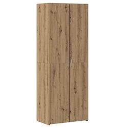 Contemporary Brown Engineered Wood Highboard Cabinet