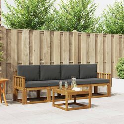 5-Piece Modular Outdoor Sofa Set in Brown