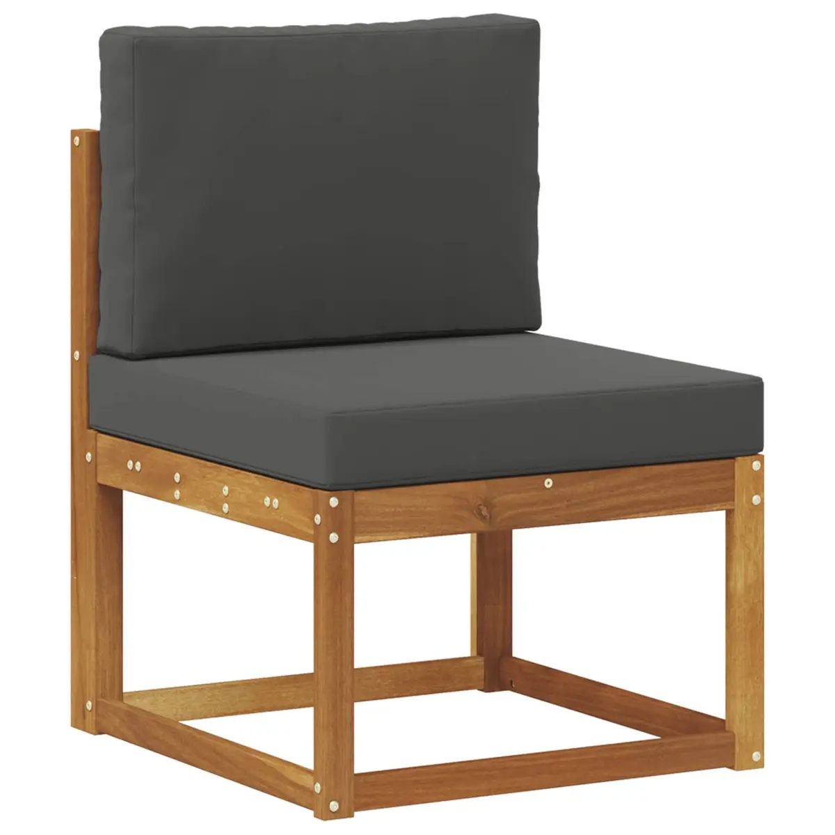 Outdoor Sofa Set 6 Pieces Solid Acacia Wood Garden Furniture with Cushions
