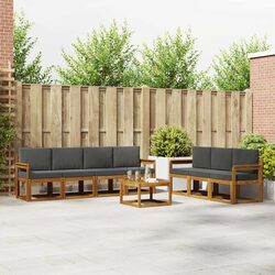 8-Piece Modular Outdoor Sofa Set with Cushions