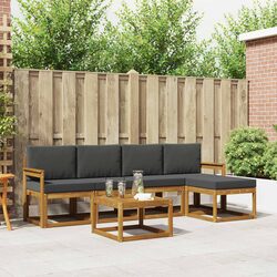 Outdoor Sectional Sofa Set 6 Pieces with Cushions