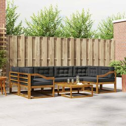 7-Piece Modular Outdoor Sofa Set with Weather-Resistant Design