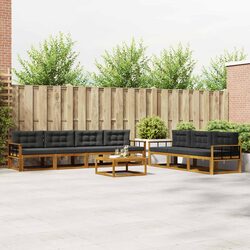 Modular 8-Piece Outdoor Sectional Sofa Set in Natural