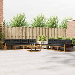 Durable 9-Piece Outdoor Sectional Sofa Set