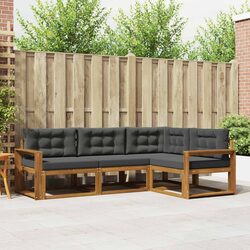 4 Piece Outdoor Sectional Sofa Set with Modular Design