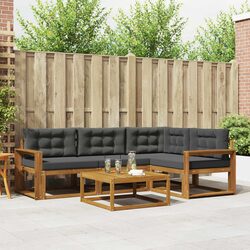 5-Piece Modular Garden Sofa Set with Cushions