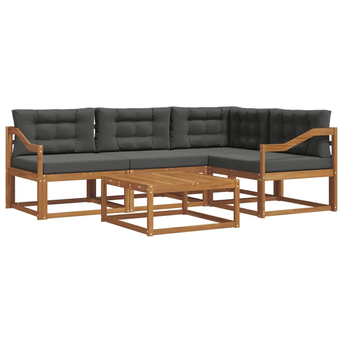 Outdoor Sofa Set 5 Piece Modular Garden Furniture Patio Backyard Lounge Seating