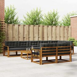 Modular 9-Piece Outdoor Sofa Set for Patios