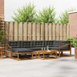 Modular 7 Piece Outdoor Sectional Sofa Set with Cushions
