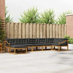 Modular 7-Piece Outdoor Sectional Sofa Set for Patios