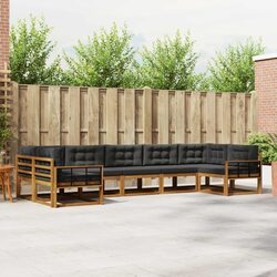 Outdoor 7-Piece Sectional Sofa Set with Cushions