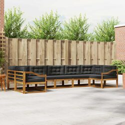 7-Piece Sectional Outdoor Sofa Set with Cushions