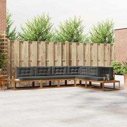 Acacia Wood Outdoor Sectional Sofa Set for Gardens
