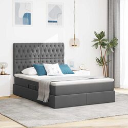 Storage Bed with LED Strip Lighting and Mattress