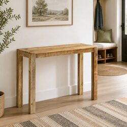 Console Table Specifications: Rough Mango Wood 110x35x76cm