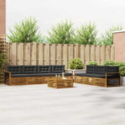8-Piece Weather-Resistant Outdoor Sofa Set with Modular Design