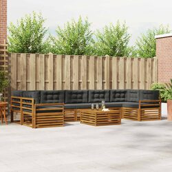 Modular Outdoor Sofa Set – 8 Pieces in Acacia Wood