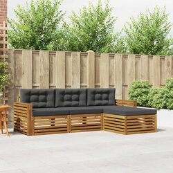 Modular Outdoor Sofa Set - Solid Acacia Wood Construction