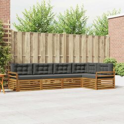 Durable 5-Piece Outdoor Sofa Set with Cushions