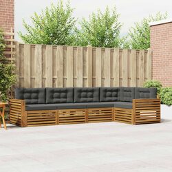 5-Piece Modular Outdoor Sofa Set with Cushions