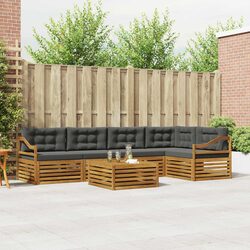 Modular 6 Piece Outdoor Sofa Set with Cushions