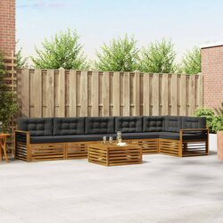 Stylish 7-Piece Outdoor Sofa Set with Modular Design