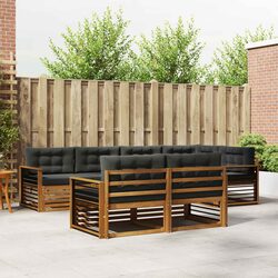 7-Piece Modular Outdoor Sofa Set with Cushions