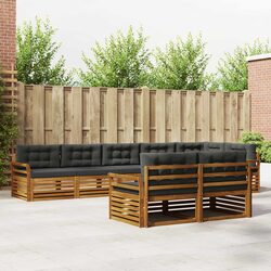 8-Piece Modular Outdoor Sofa Set with Cushions