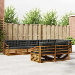 8-Piece Outdoor Sofa Set in Solid Acacia Wood