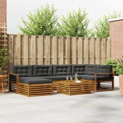 7-Piece Modular Outdoor Sofa Set with Cushions