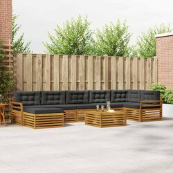 8-Piece Modular Outdoor Sofa Set with Cushions