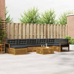 Modular 8-Piece Outdoor Sectional Sofa Set with Cushions