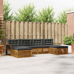 Modular Outdoor Sectional Sofa Set - 6 Piece Configuration